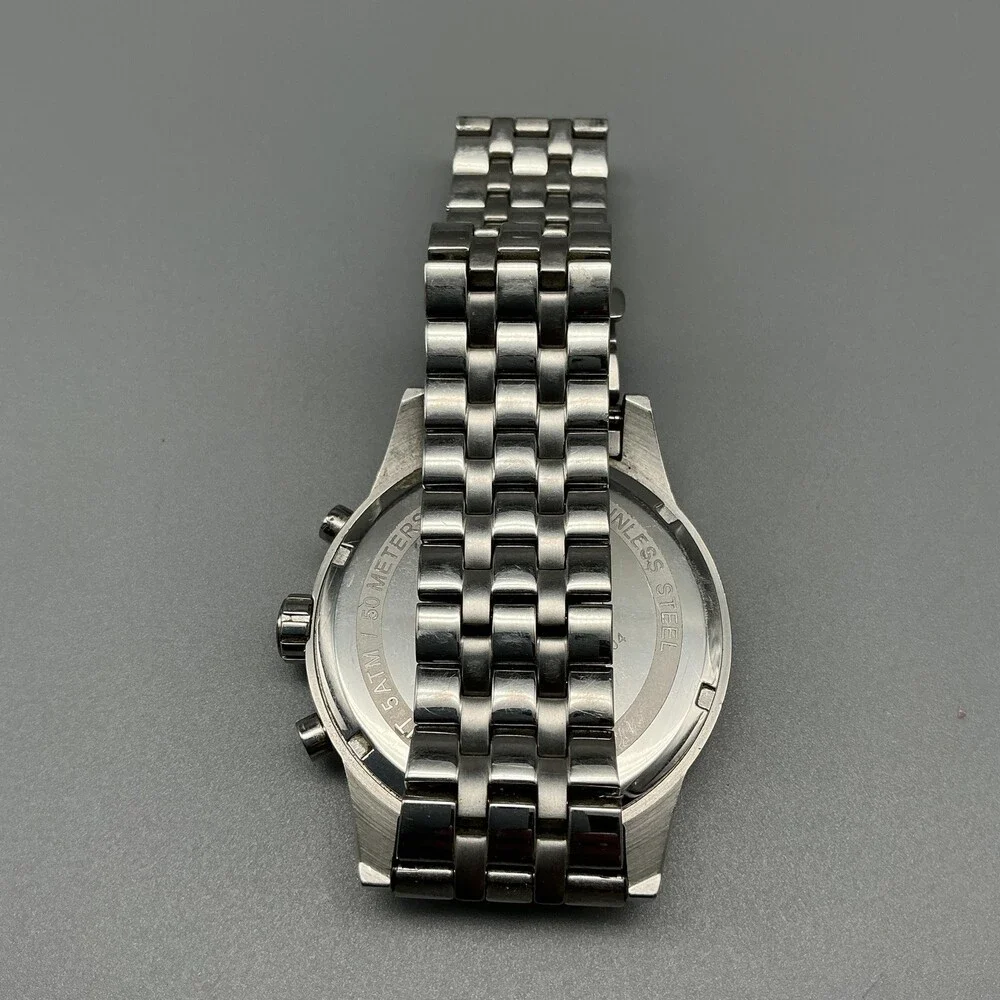 Hugo Boss Jet Mens Watch 41mm Blue Chronograph Date Stainless New Battery 7.25